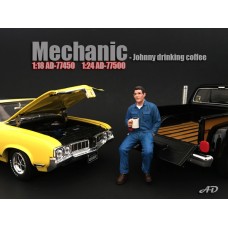 AD-77450 Mechanic - Johnny Drinking Coffee